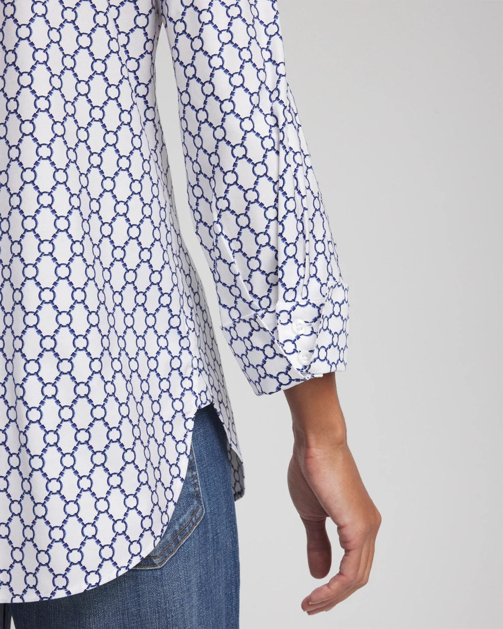 Chico's Clothing No Iron™ Chain Connection Shirt
