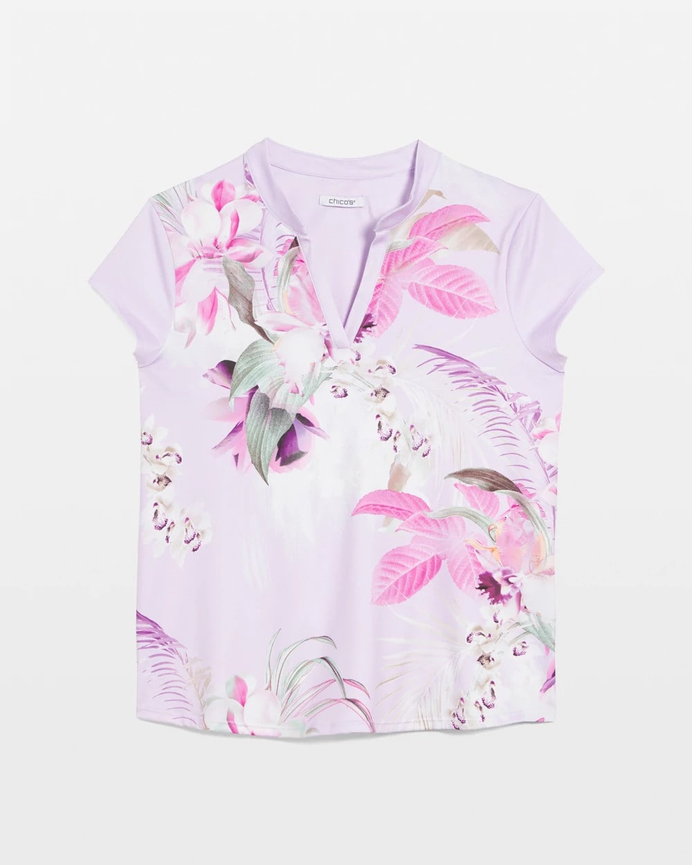 Chico's Clothing Zenergy® UPF Floral Polo