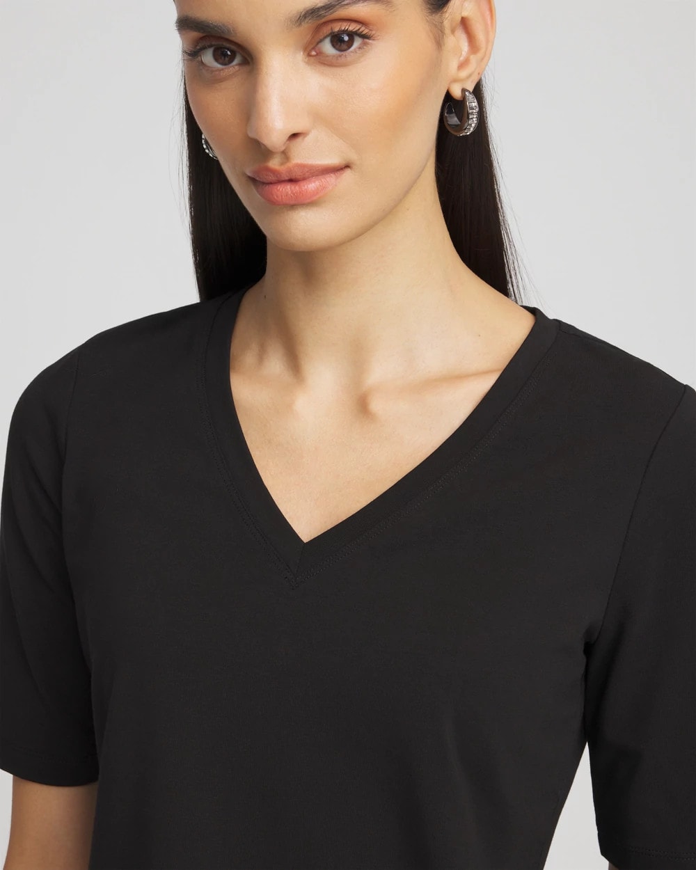 Chico's Clothing Perfect Elbow Sleeve Tee