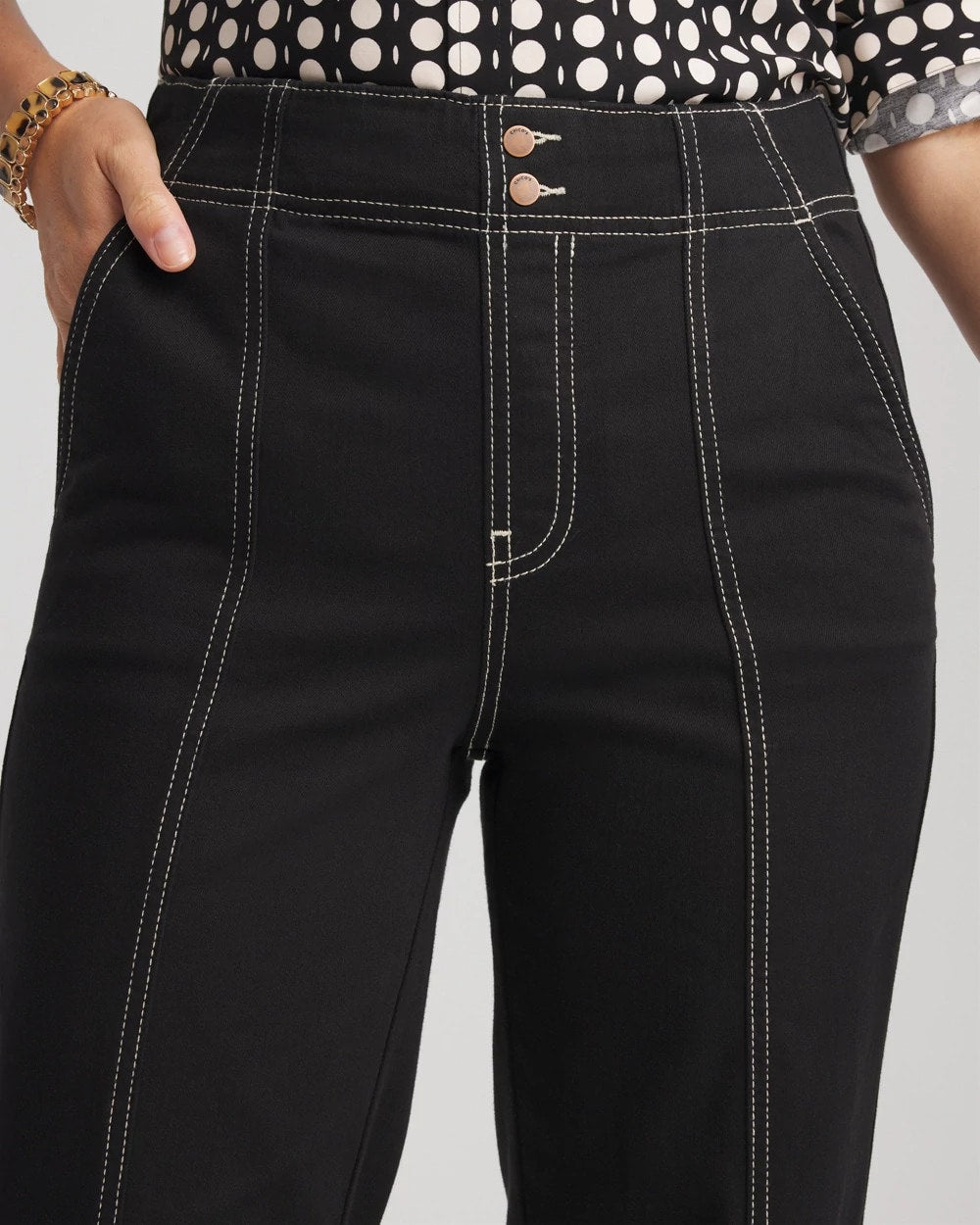 Chico's Clothing Pull-On Wide-Leg Jeans