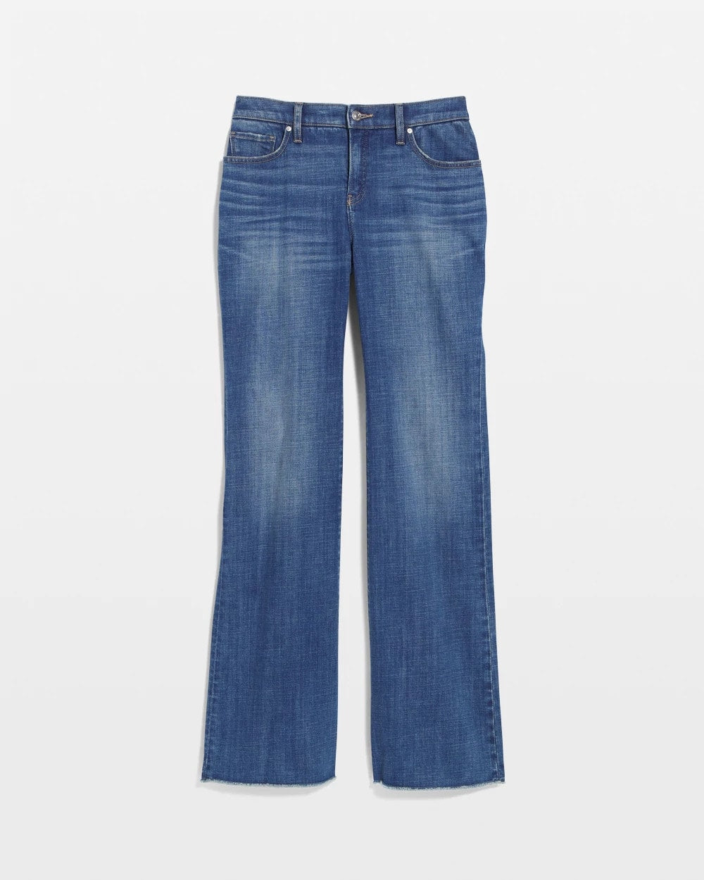 Chico's Clothing Girlfriend Frayed Flared Jeans