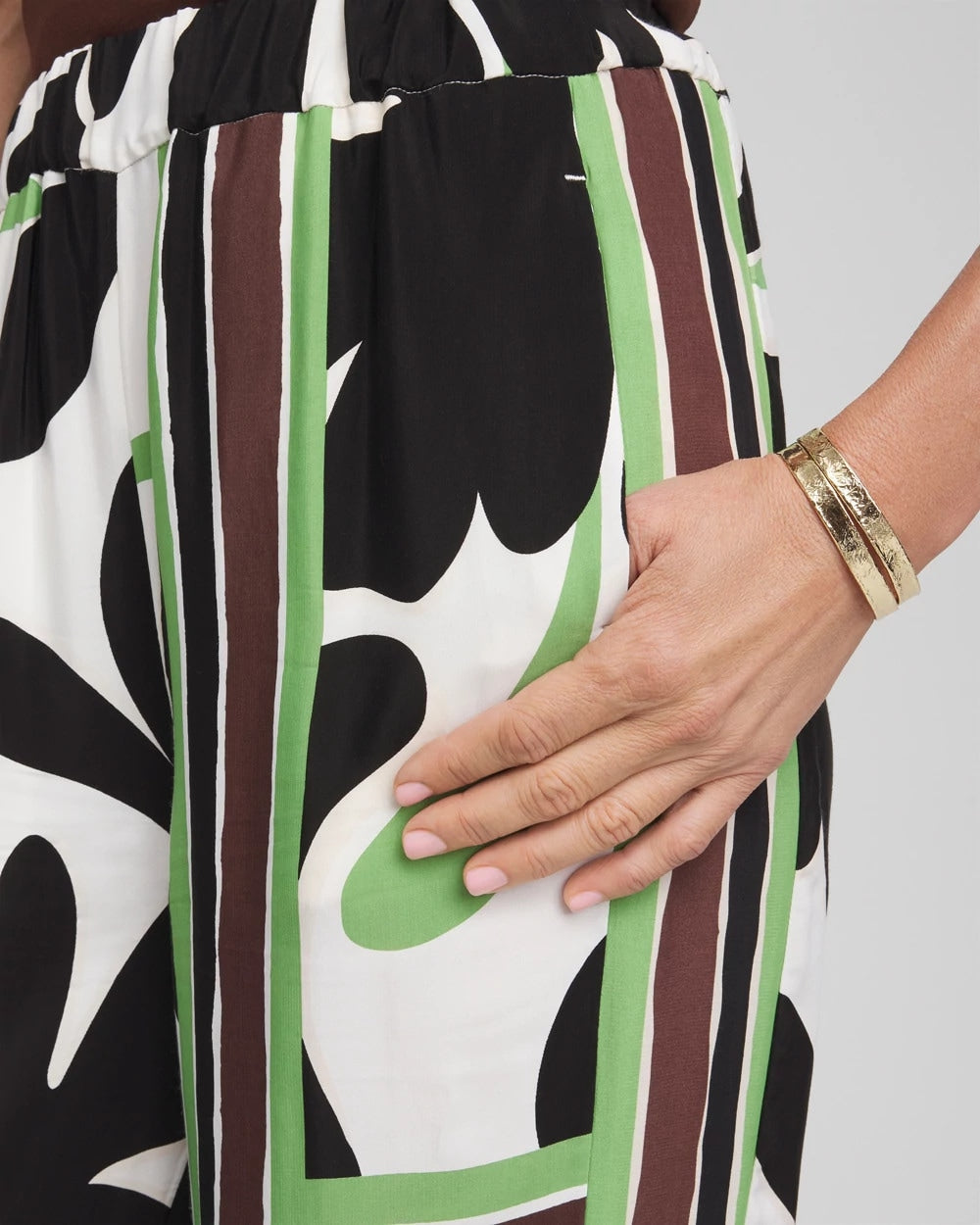 Chico's Clothing Printed Silky Soft Pants