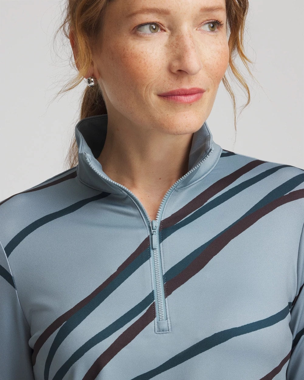 Chico's Clothing Zenergy® UPF Morocco Zip-Front Pullover