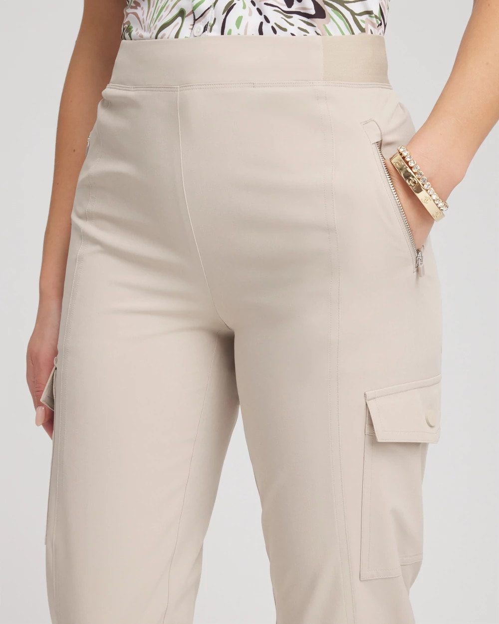 Chico's Collections Zenergy® UPF Cargo Cropped Pants