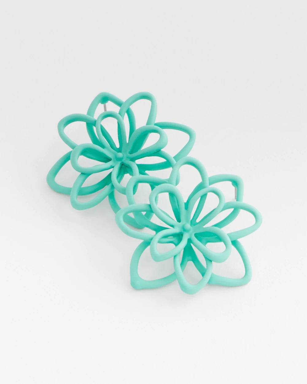 Chico's Jewelry No Droop™ Teal Flower Stud Earrings