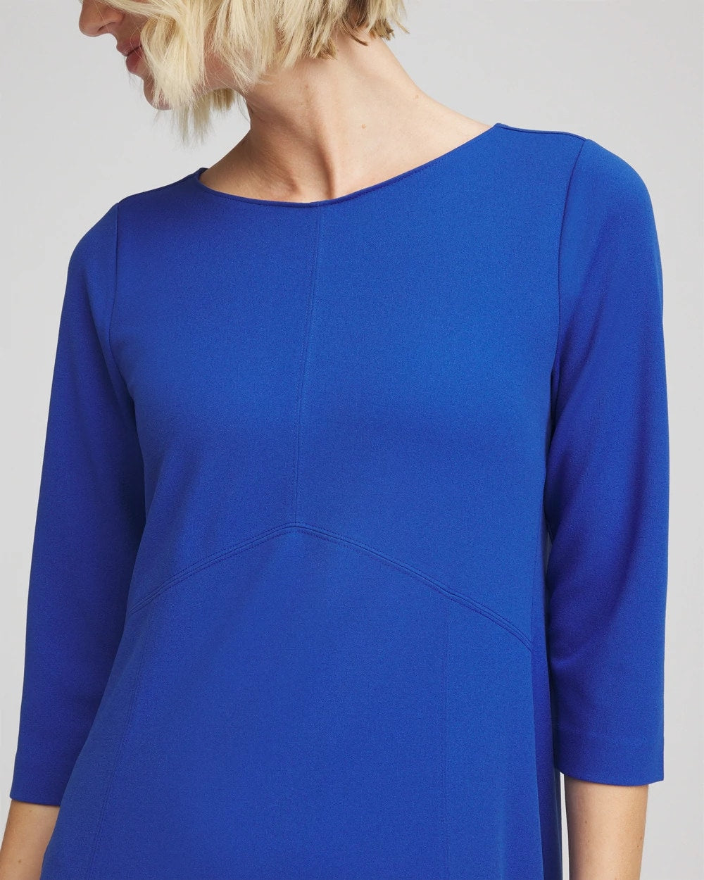Chico's Petites Petite Seamed Crepe Maxi Dress