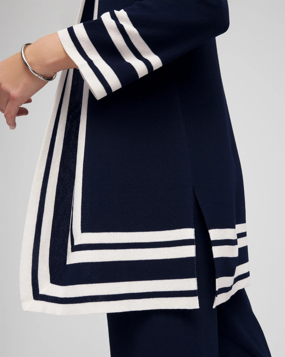 Chico's Collections Travelers™ Contrast Border Cardigan