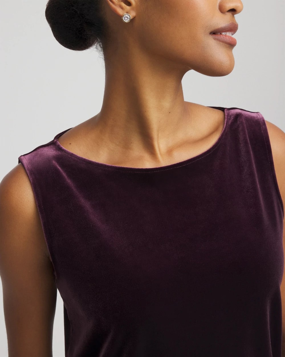 Chico's Collections Travelers™ Velvet Side-Slit Tank