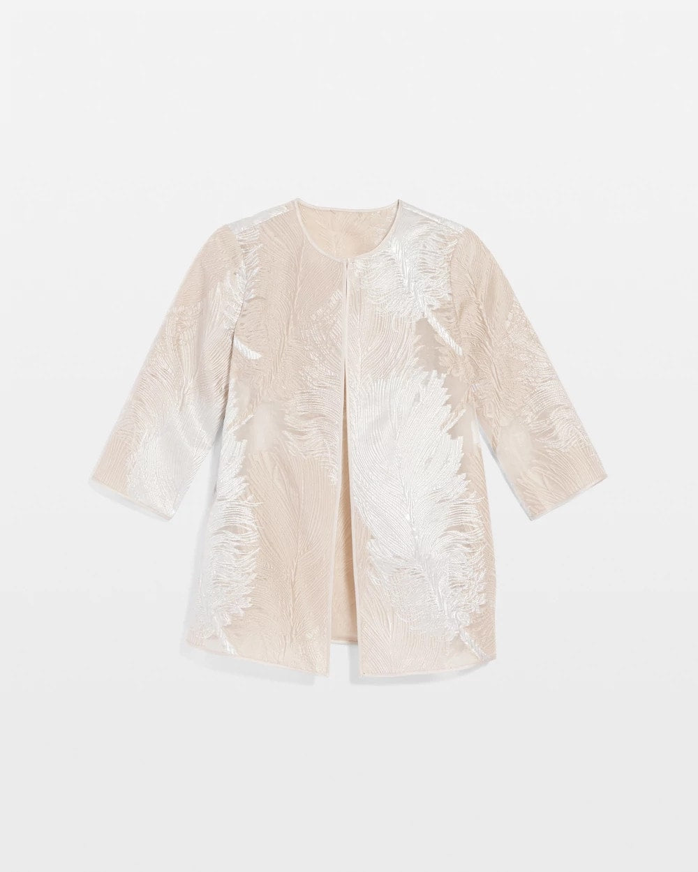 Chico's Collections Travelers™ Collection Metallic 3/4 Sleeve Jacket