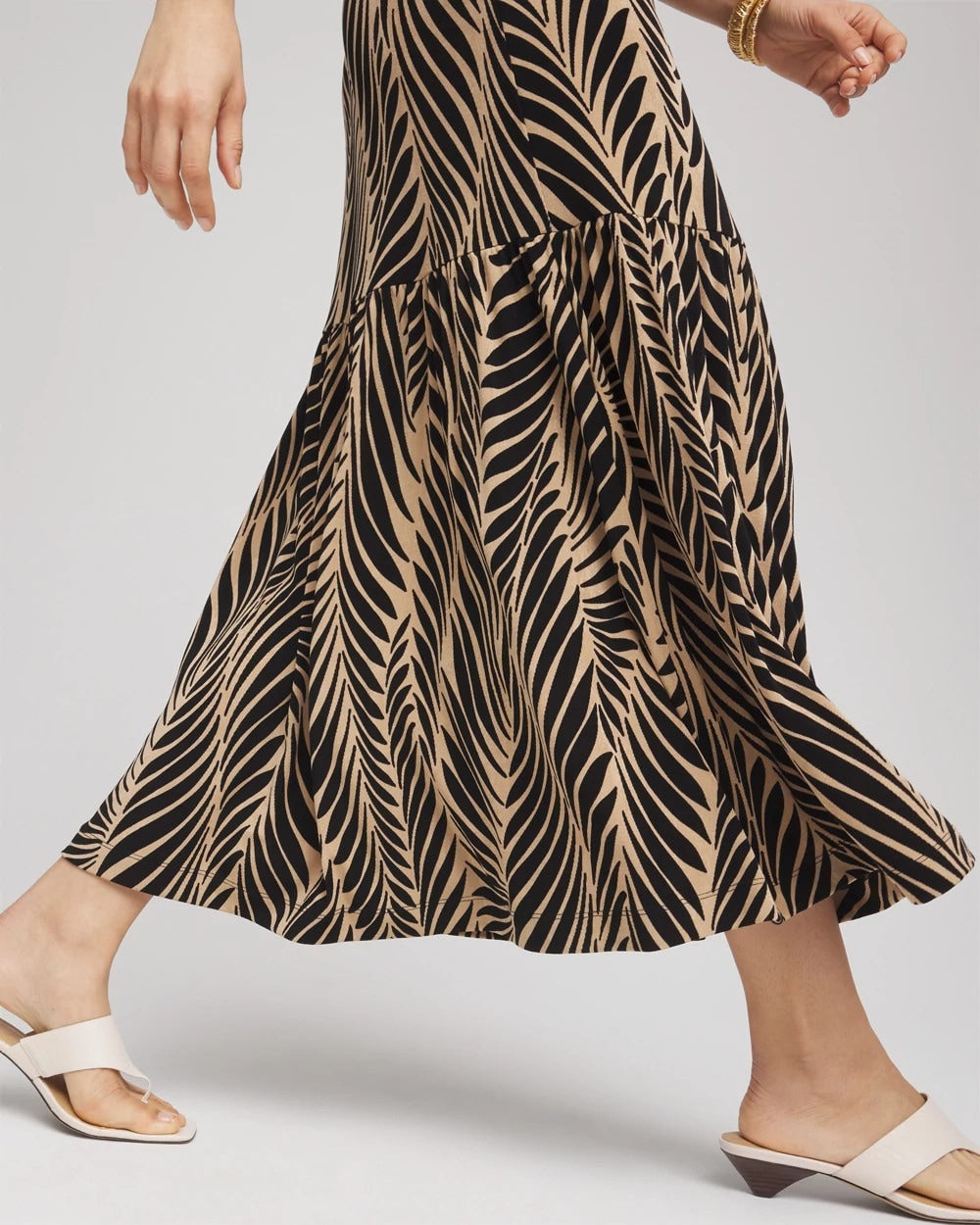 Chico's Collections Travelers™ Palm-Frond-Motif Dress