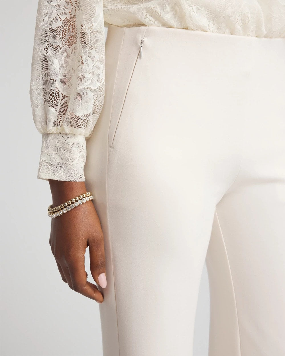 Chico's Collections Juliet Wide Full Length Pant