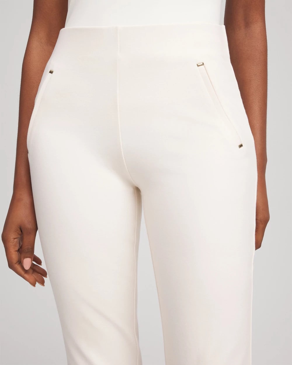 Chico's Collections Juliet Slim Trim Detail Pants