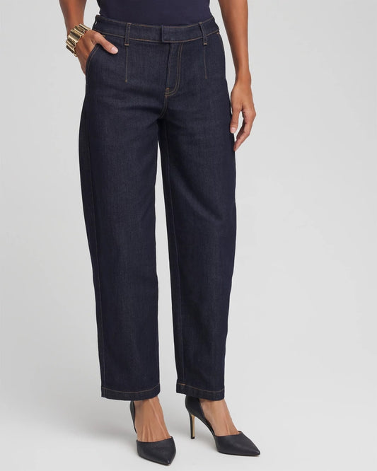 Chico's Clothing Tapered Trouser Jeans
