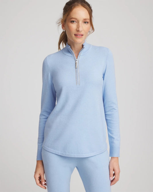Chico's Clothing Zenergy® Luxe Half-Zip Pullover Top