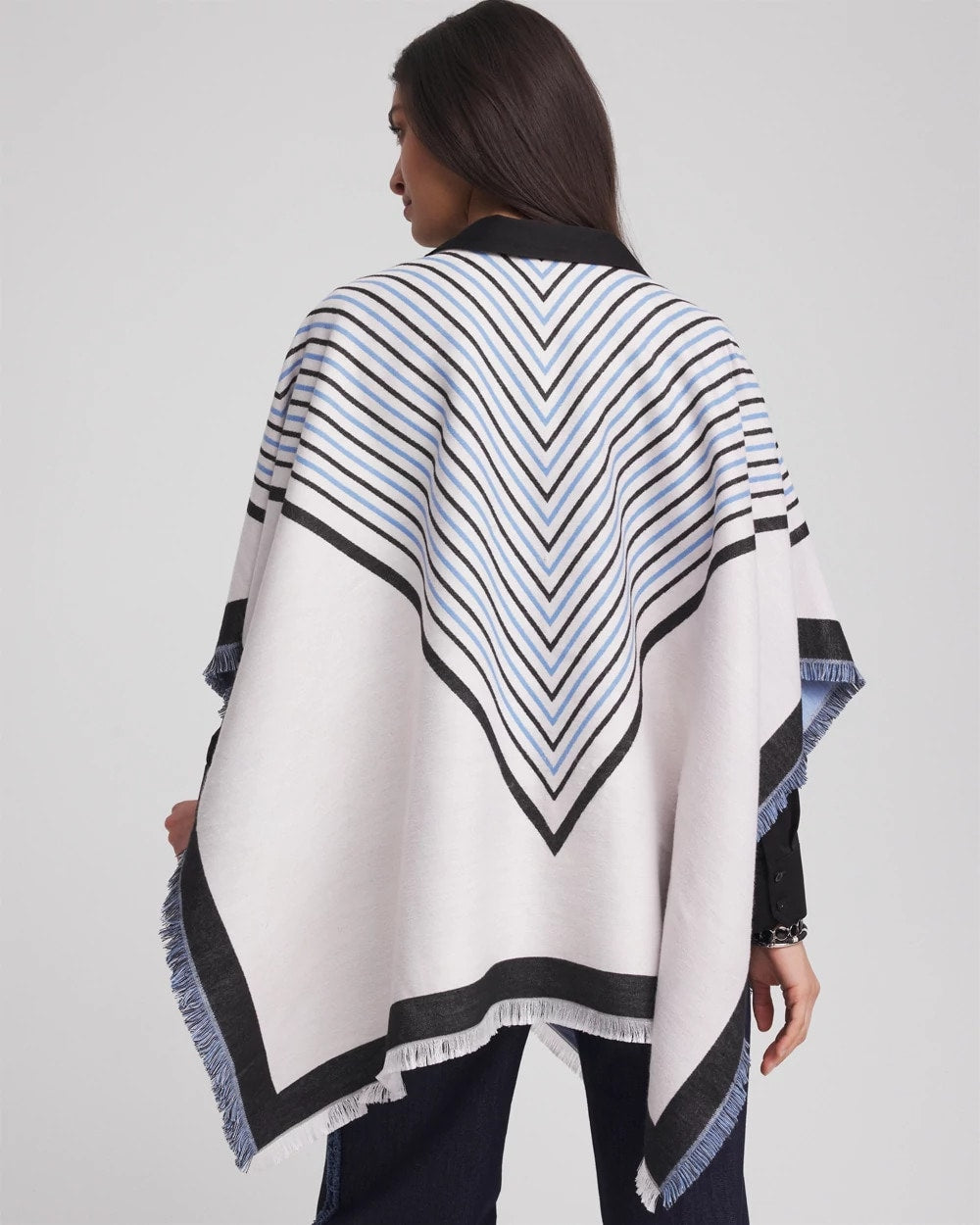 Chico's Clothing Woven Reversible Ruana