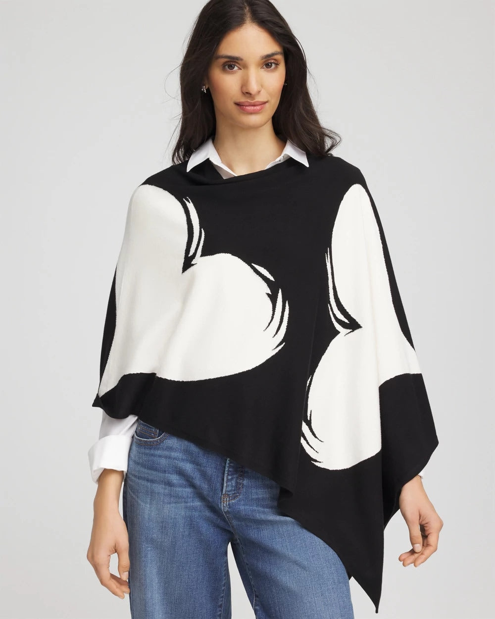 Chico's Clothing Love Brush Convertible Sweater Poncho