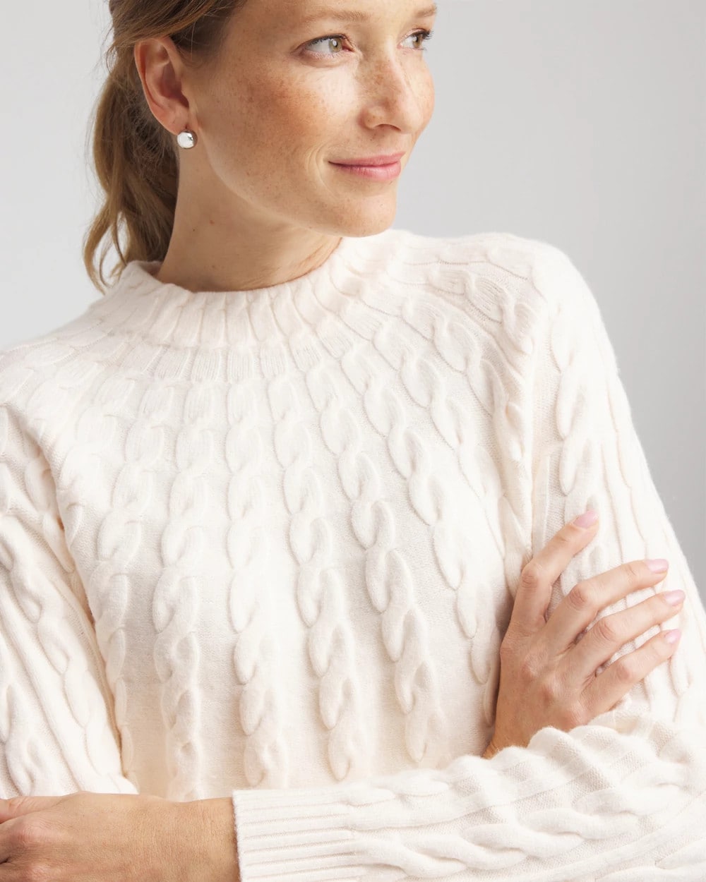 Chico's Clothing Zenergy® Luxe Cable Sweater