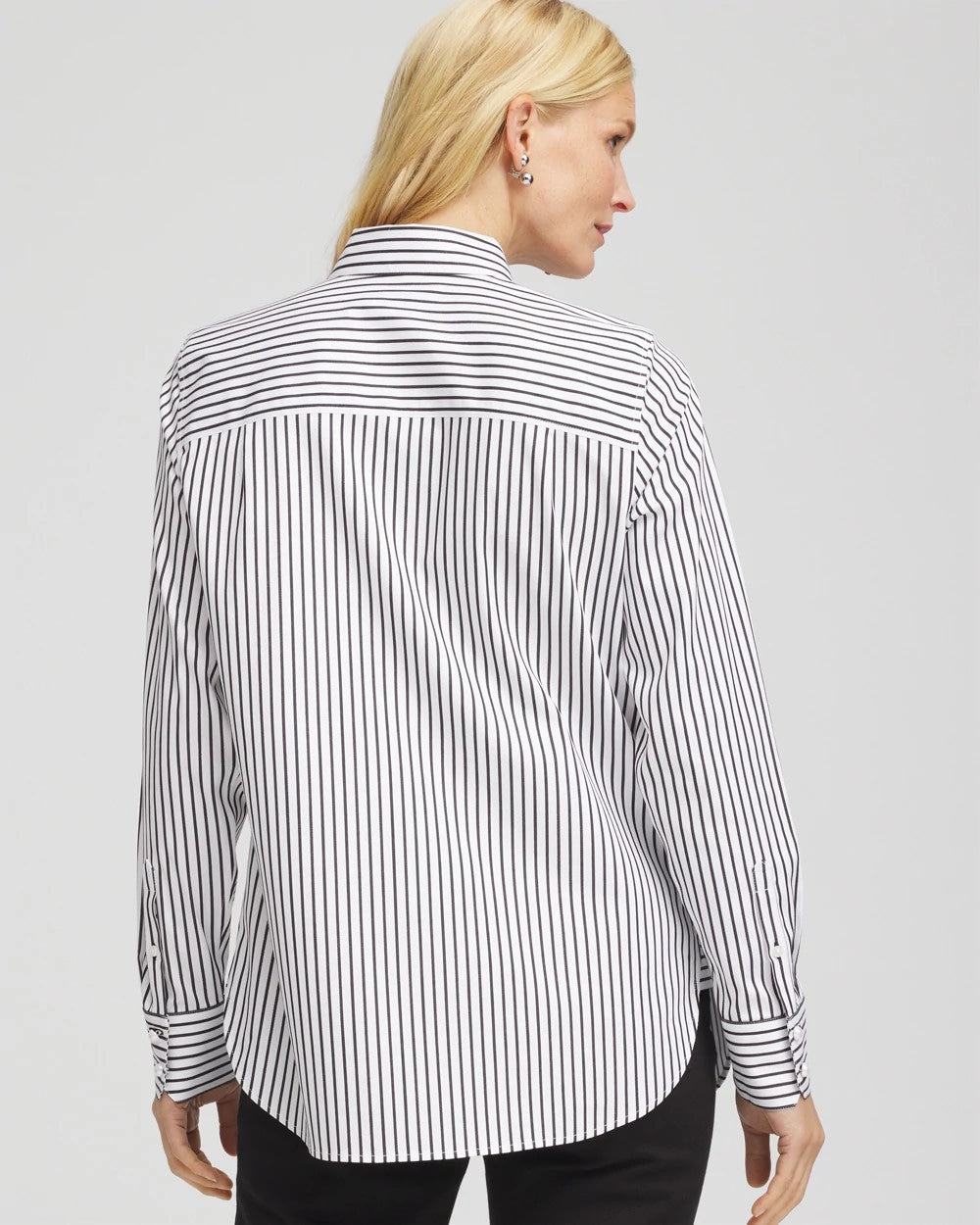 Chico's Clothing No Iron™ Lurex Striped Shirt
