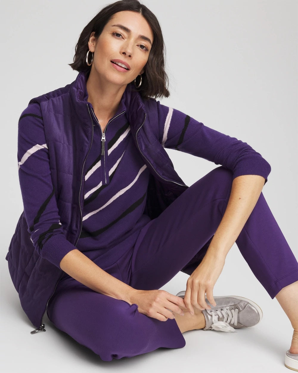 Chico's Clothing Zenergy® Luxe Morocco Half-Zip Pullover