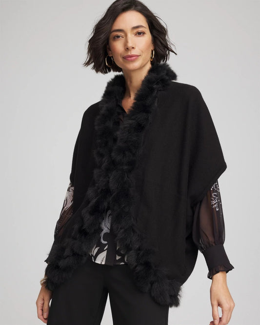 Chico's Clothing Faux Fur Cocoon