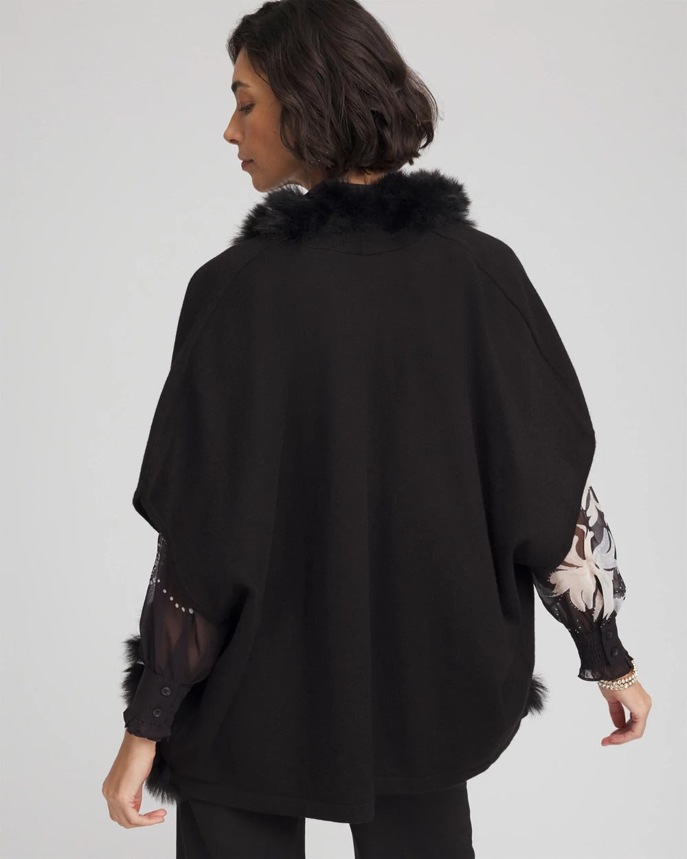Chico's Clothing Faux Fur Cocoon