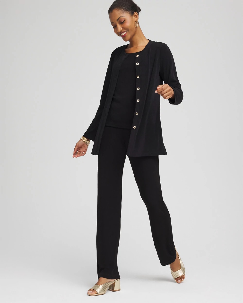 Chico's Clothing Travelers™ Collection Scoopneck Shirt Jacket