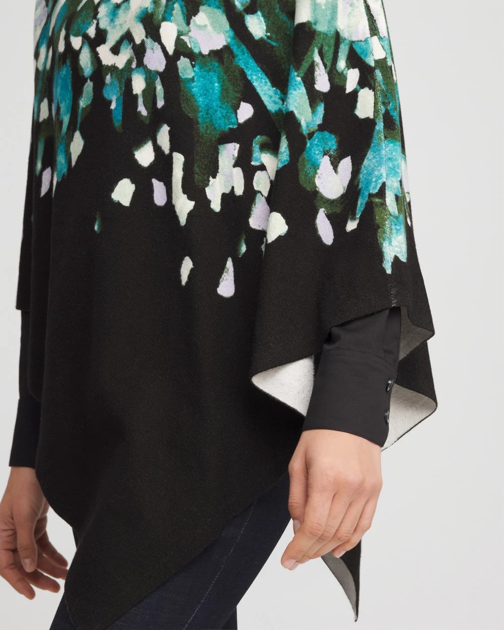 Chico's Clothing Convertible Knit Boatneck Poncho