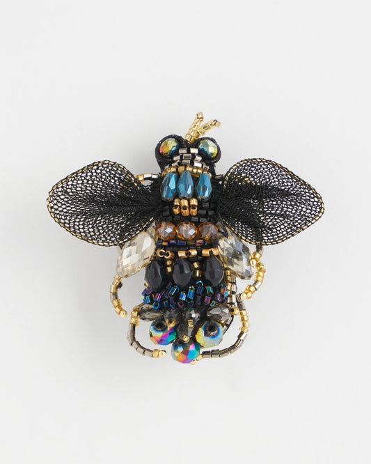 Chico's Jewelry Beaded Bee Brooch