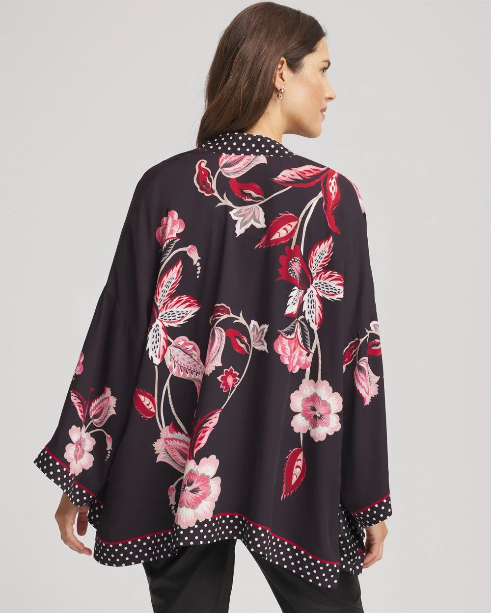 Chico's Clothing Short Floral Kimono