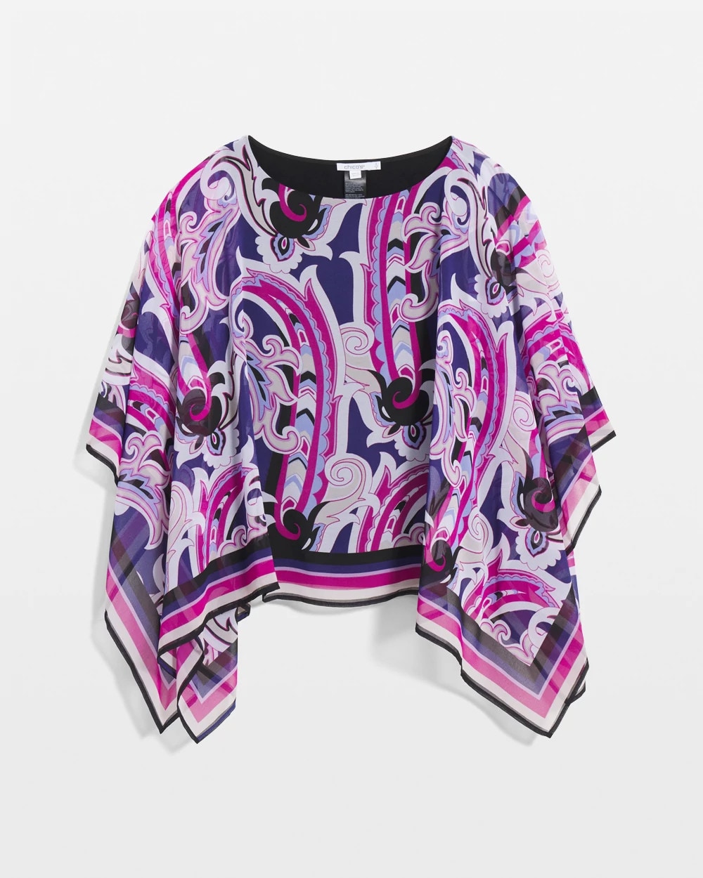 Chico's Clothing Travelers™ Paisley Chiffon Layered Top