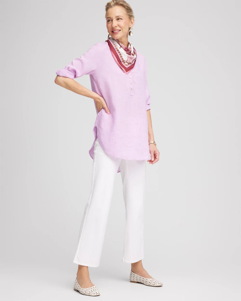 Chico's Clothing No Iron™ Linen Tunic