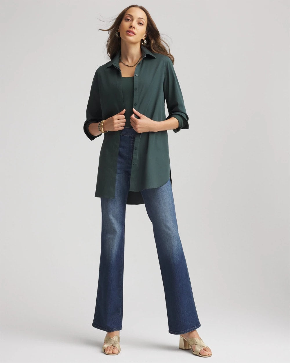 Chico's Clothing No Iron™ Long-Sleeved Tunic