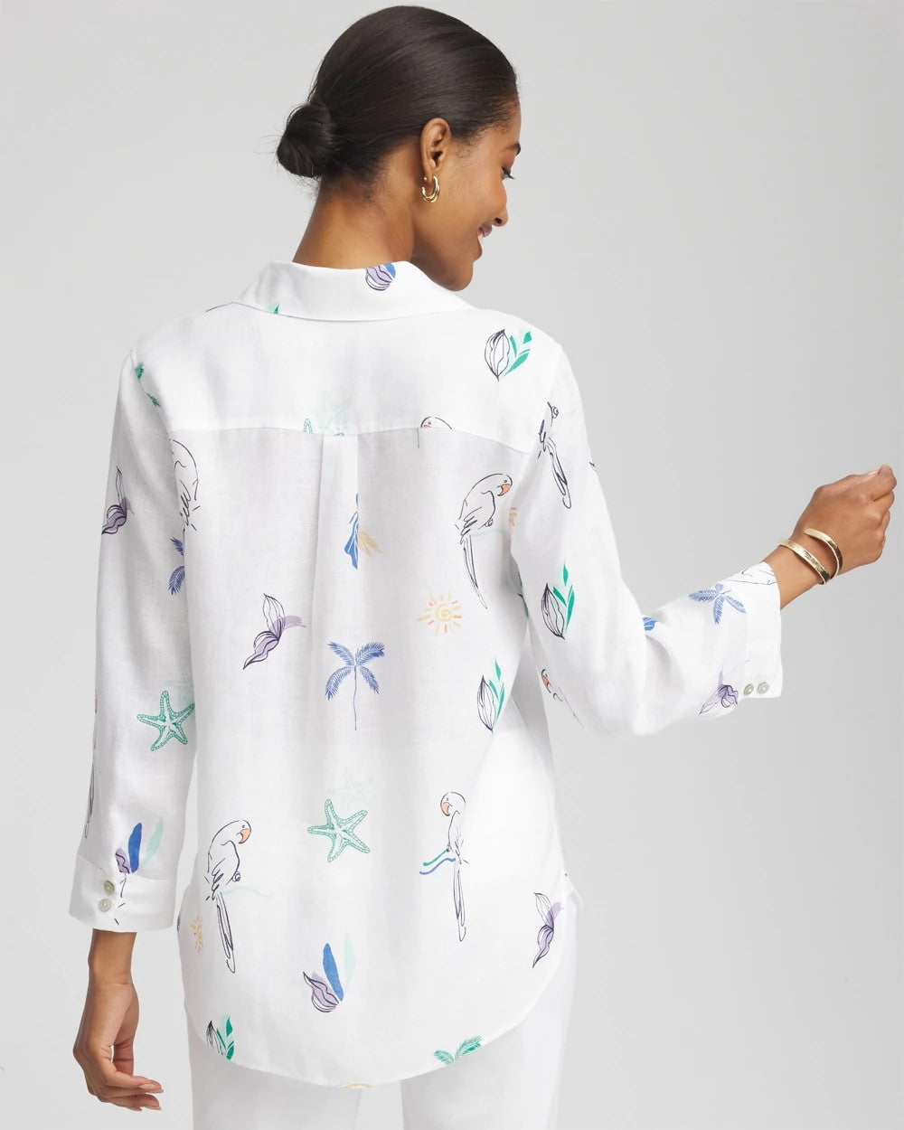 Chico's Clothing No Iron™ Island Linen Shirt