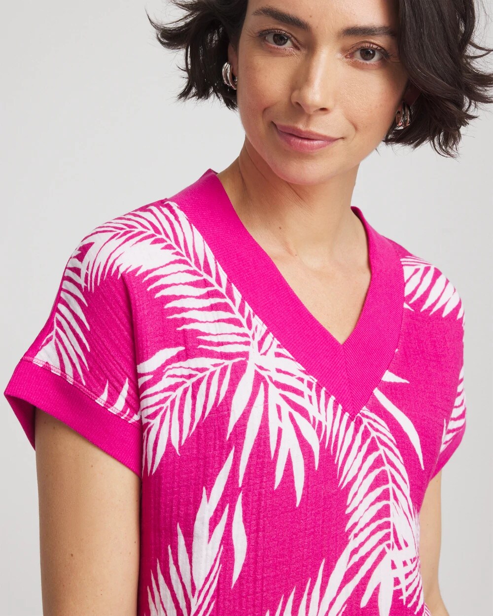 Chico's Clothing Zenergy® Tropical Gauze Top