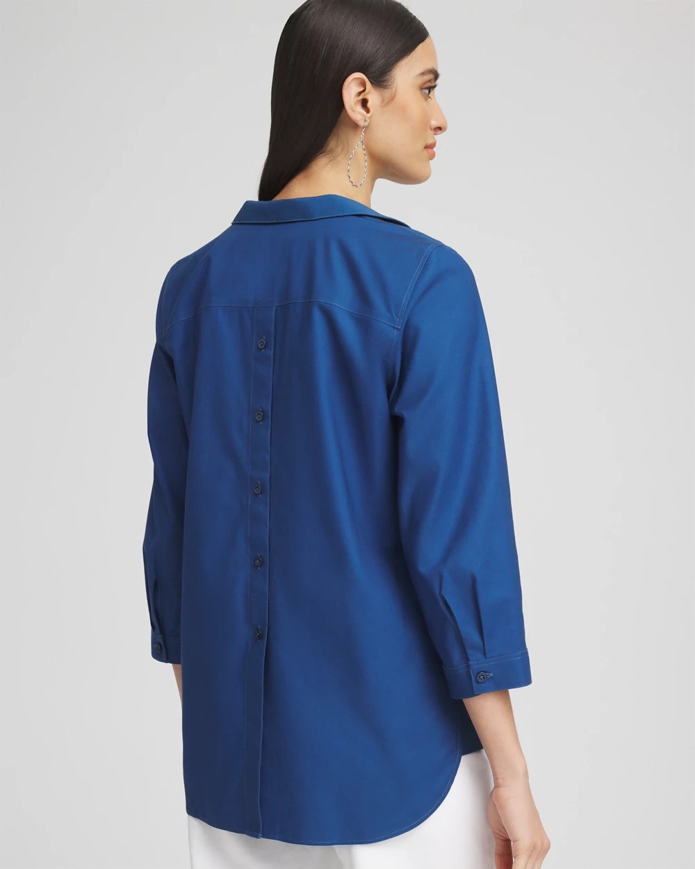 Chico's Clothing No Iron™ Paisley Buttonback Tunic