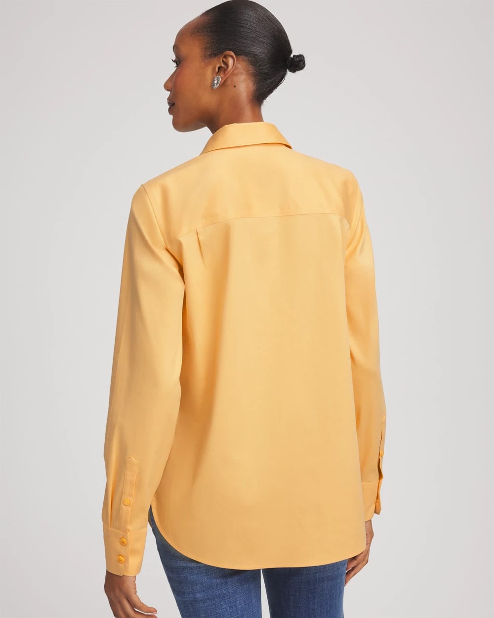 Chico's Clothing No Iron™ Stretch-Sateen Shirt