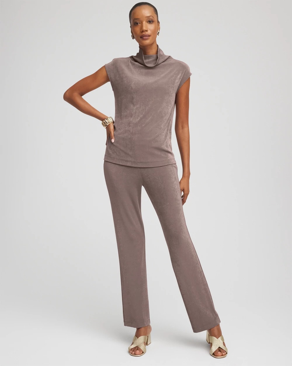 Chico's Clothing Travelers™ Mockneck Top