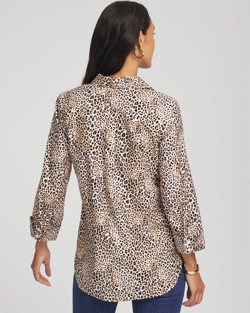 Chico's Clothing No Iron™ Leopard Print Shirt