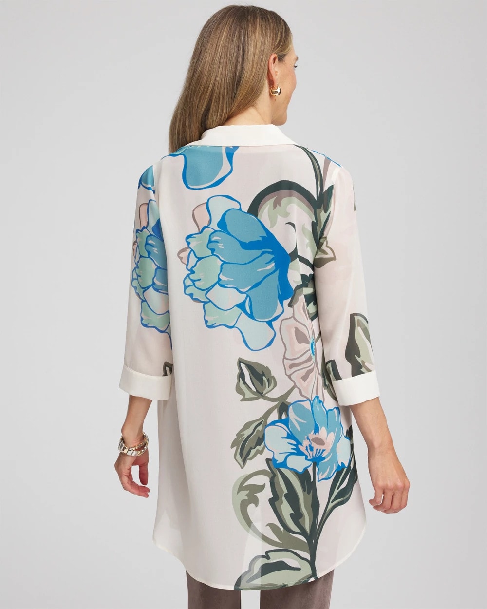 Chico's Clothing Travelers™ Artisanal Chiffon Tunic