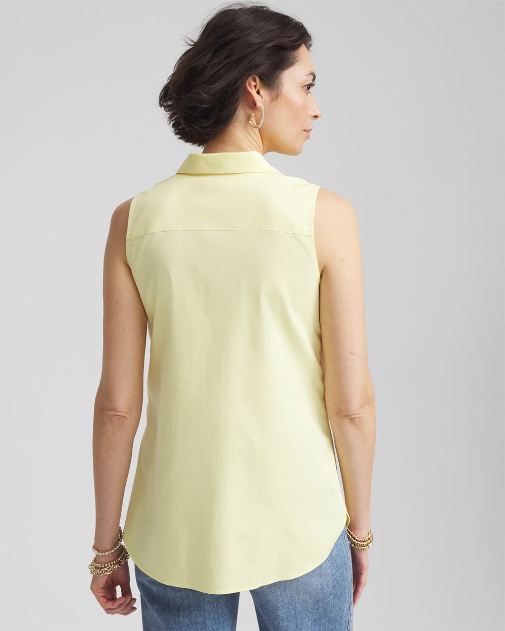 Chico's Clothing No Iron™ Sleeveless Sateen Shirt