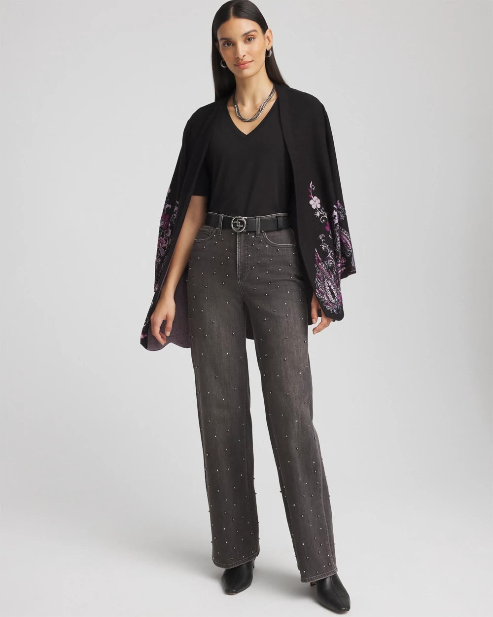 Chico's Clothing Elbow-Sleeve Perfect Tee