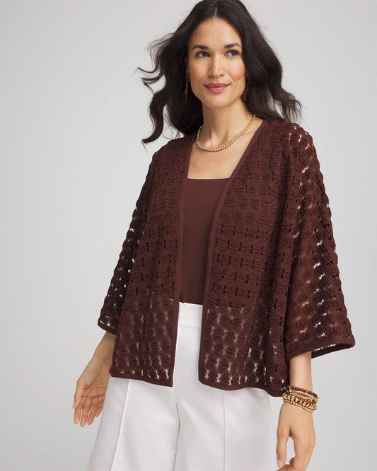 Chico's Clothing Short Woven Kimono