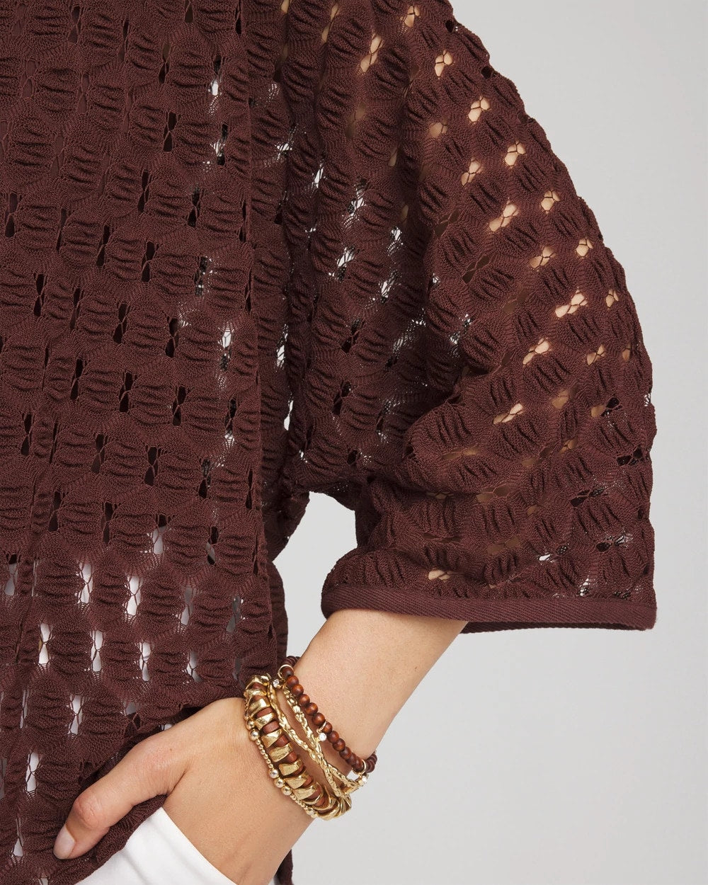 Chico's Clothing Short Woven Kimono