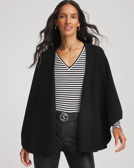 Chico's Clothing Crepe Open-Front Ruana
