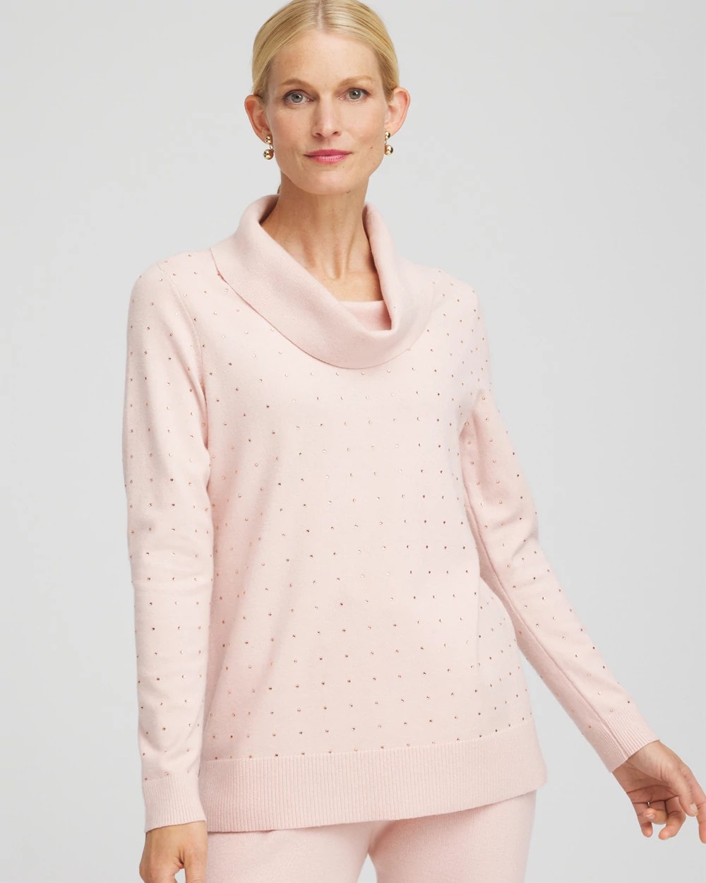 Chico's Clothing Zenergy® Luxe Diamante Cowlneck Tunic