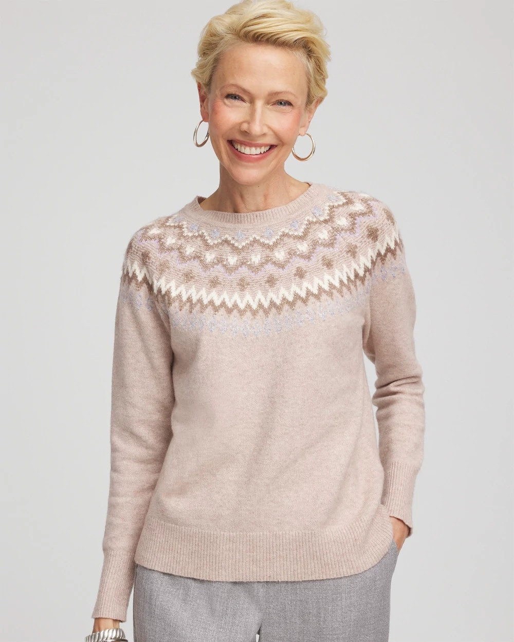 Chico's Clothing Fair Isle Sweater