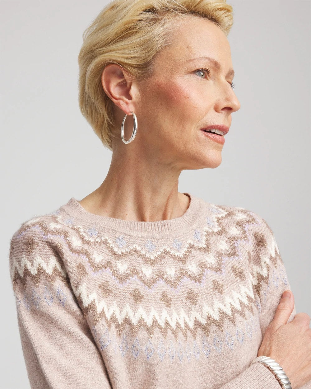 Chico's Clothing Fair Isle Sweater
