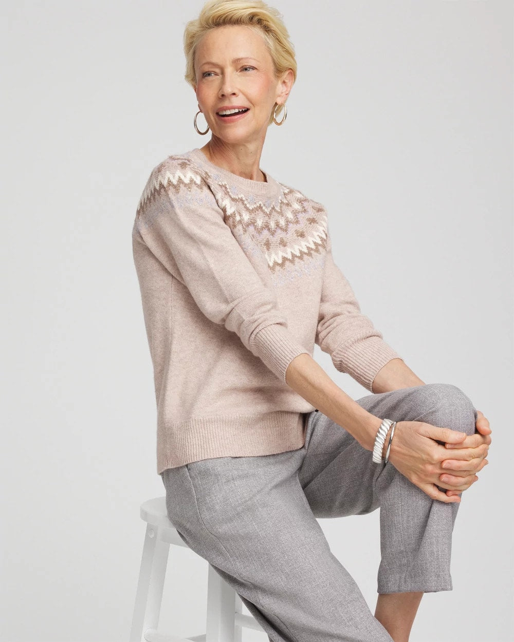 Chico's Clothing Fair Isle Sweater