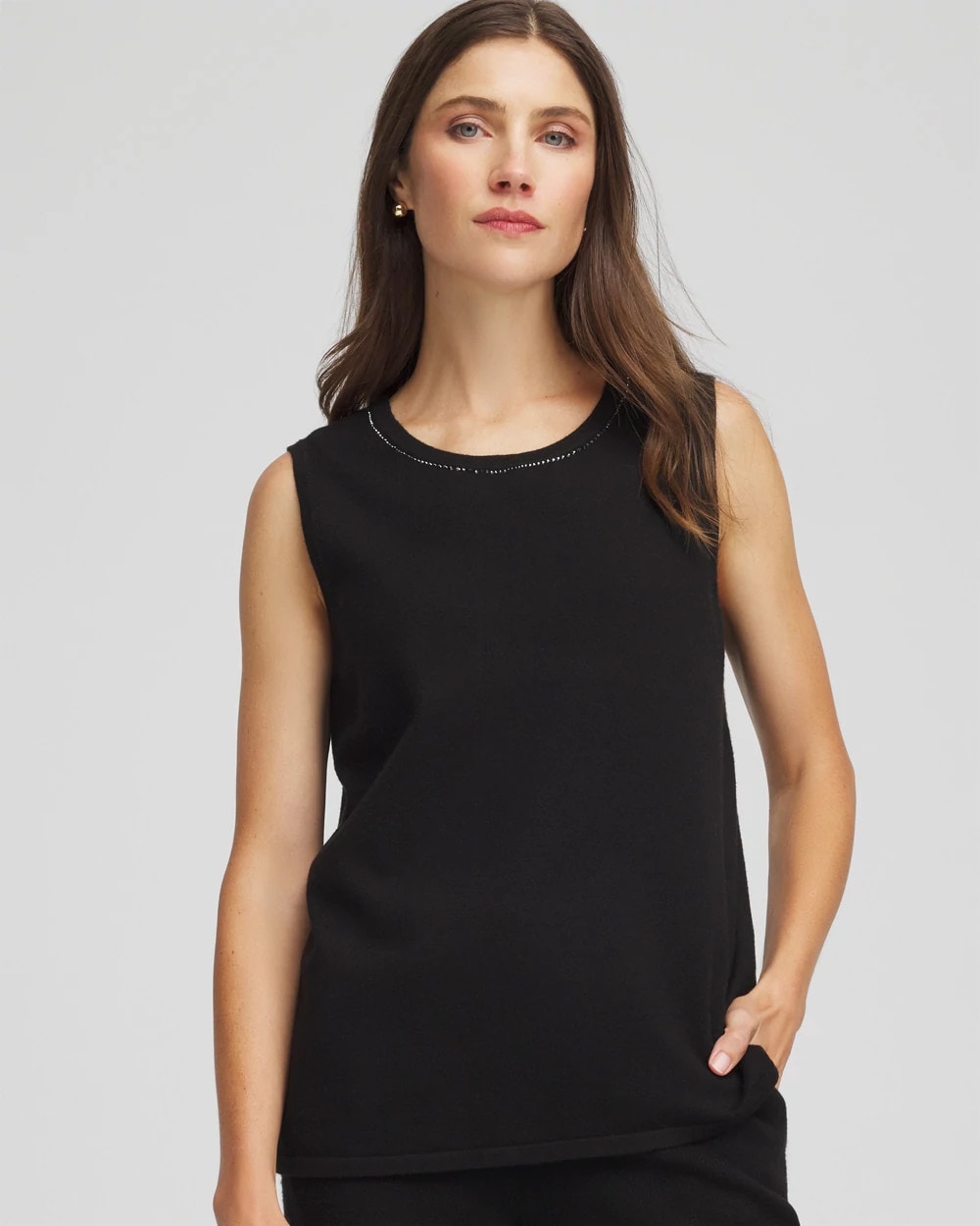 Chico's Clothing Zenergy® Luxe Diamante Tank