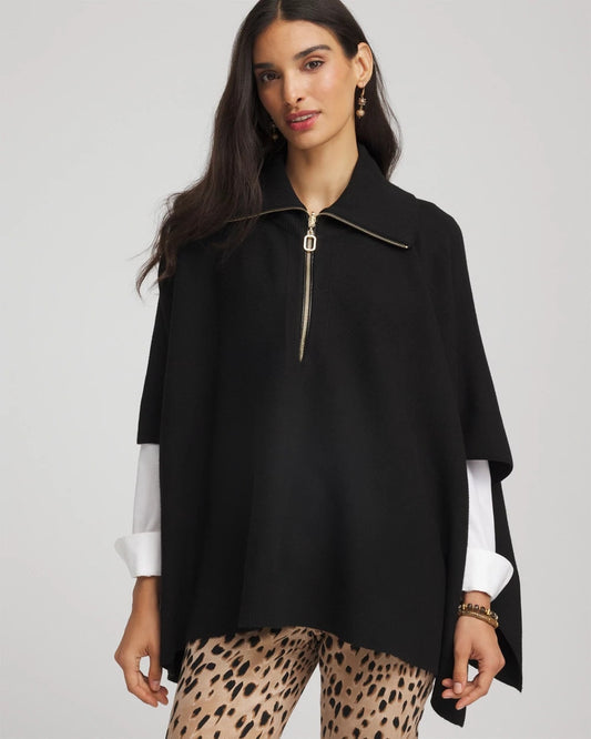 Chico's Clothing Cashmere-Blend Pullover Sweater Poncho